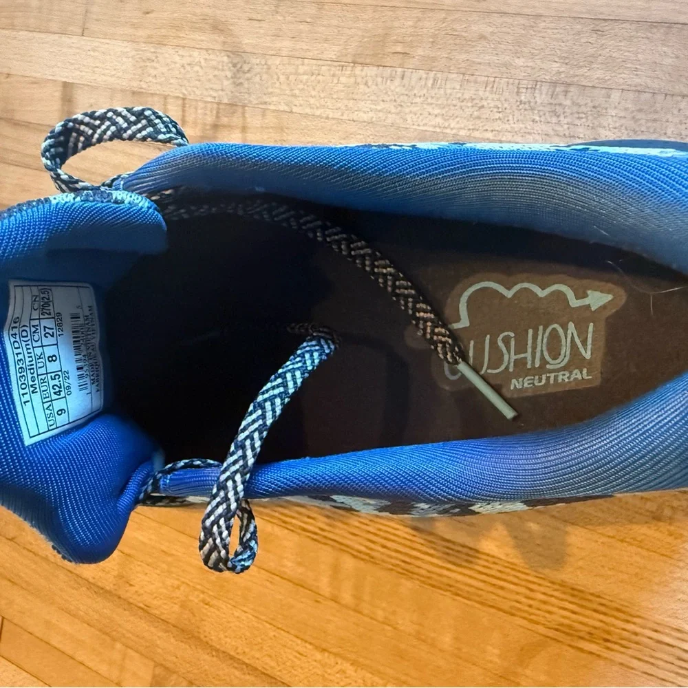 Brooks Ghost 15 Blue and Black Camo Running Shoes Men’s 9 Med/D - Picture 9 of 16